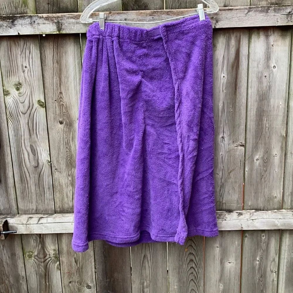 Purple Towel Wrap Skirt sz. One size
